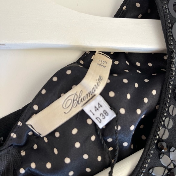 NWT BLUMARINE Black Beaded Embellished Dress - Picture 8 of 8